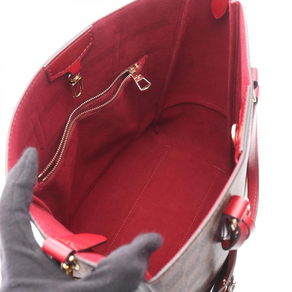 Louis Vuitton Belmont NV MM Damier Ebene Cherry Berry Tote Bag, Coated Canvas... - Picture 3 of 6